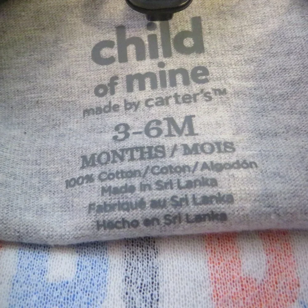Baby Worlds Best Brother embroidered top & shorts 2pc 3-6mts Carters 100% cotton